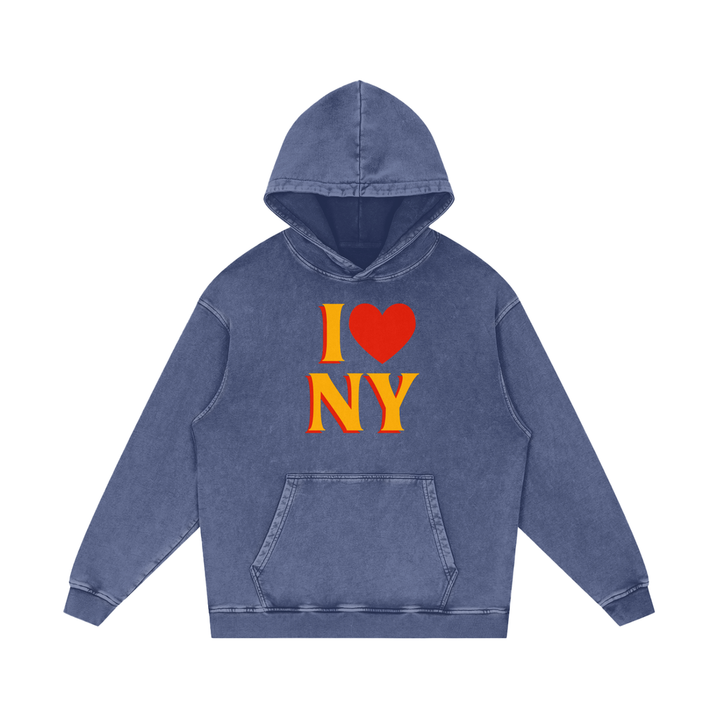 Zohran NY distressed hoodie